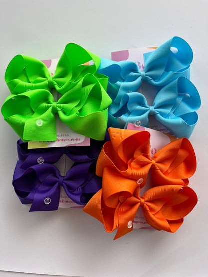 pigtail hair bows