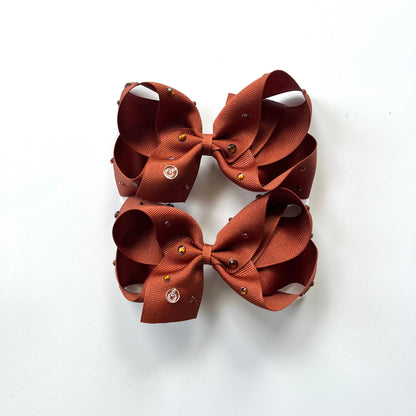 Amanda Pair - rhinestones bows