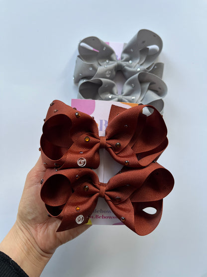 Amanda Pair - rhinestones bows