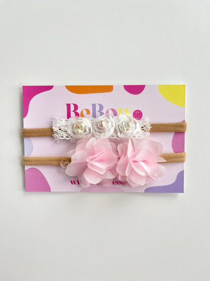 set of 2 baby headband bows