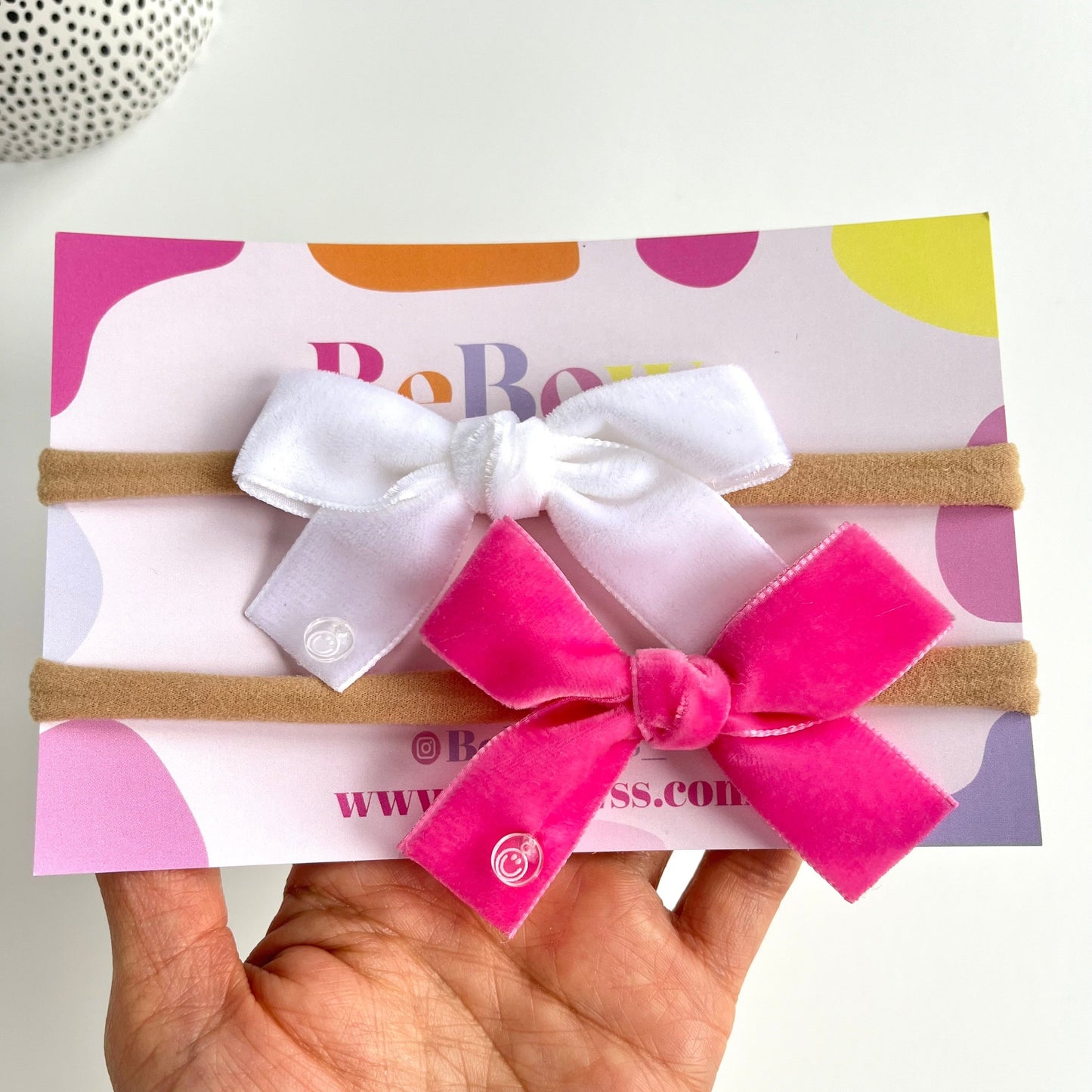 mini Rebecca velvet bow