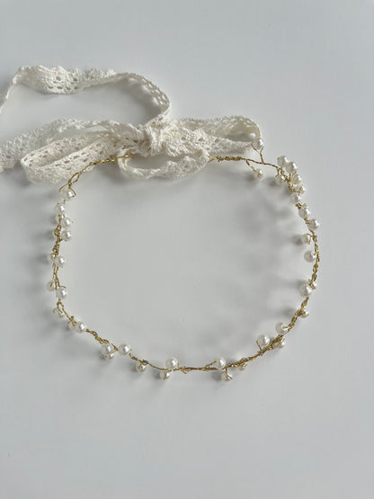 Pearl Crown Headband