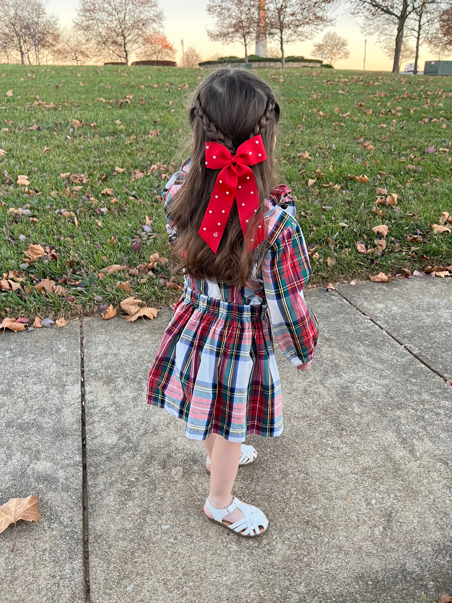 Madison Pearl Hair Bow