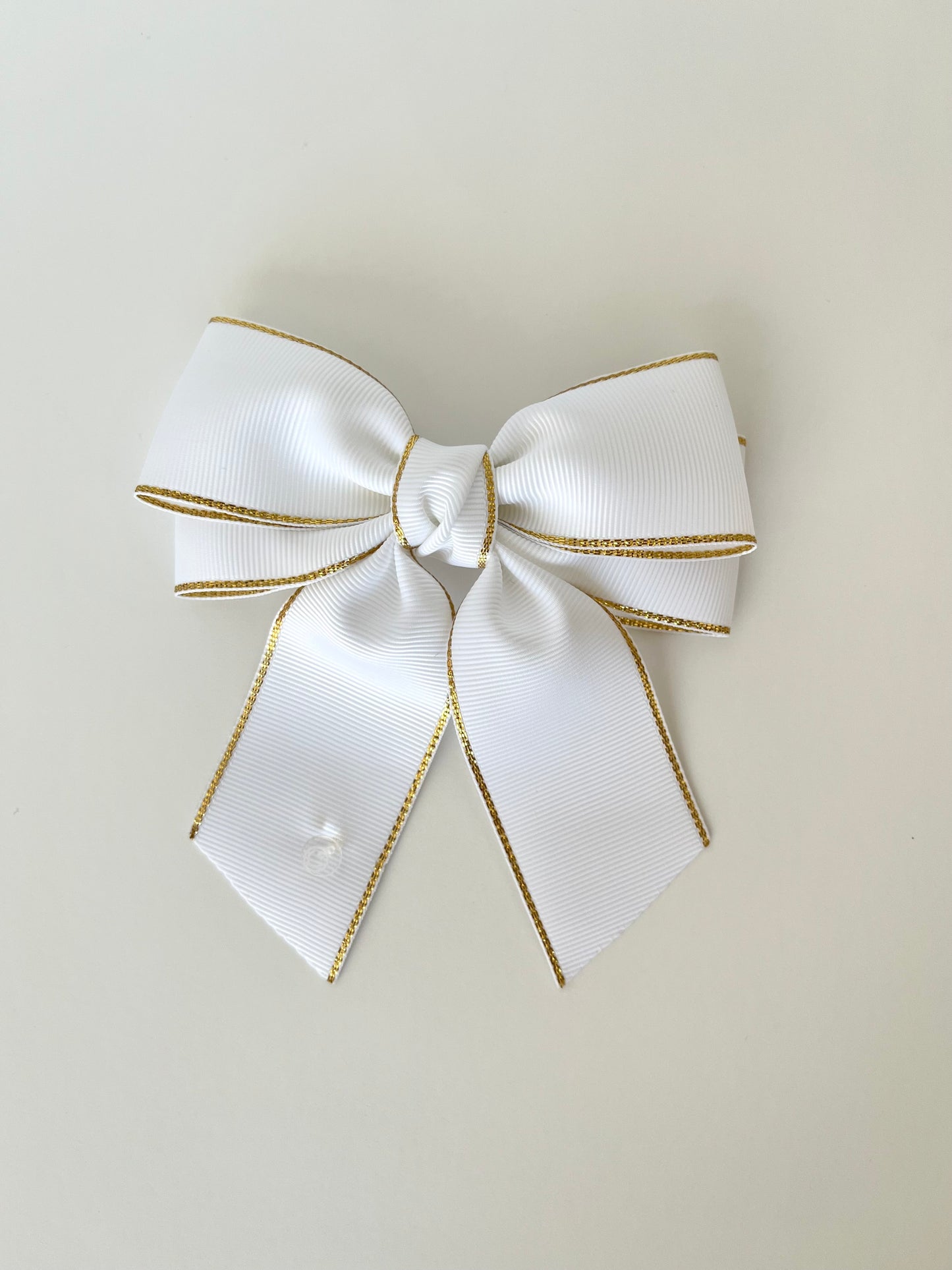 white gold bows