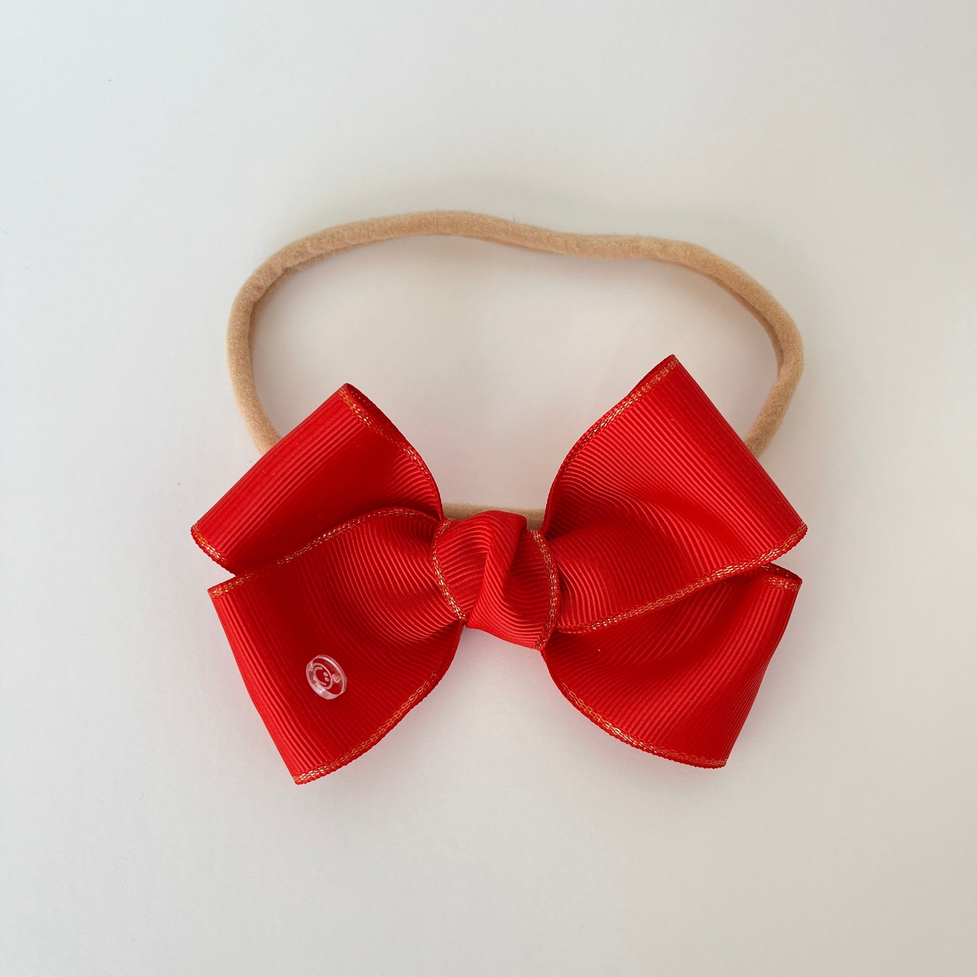 red christmas baby bows