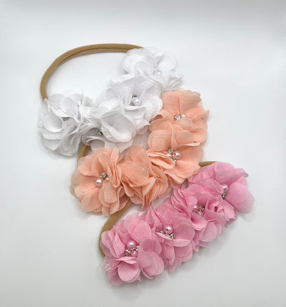 Flower Headband Pearls