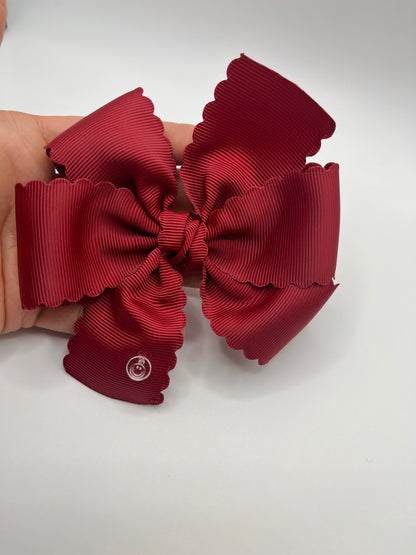 Camila Bow - Scalloped Ribbon