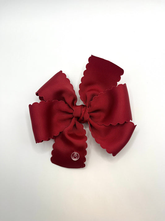 Camila Bow - Scalloped Ribbon