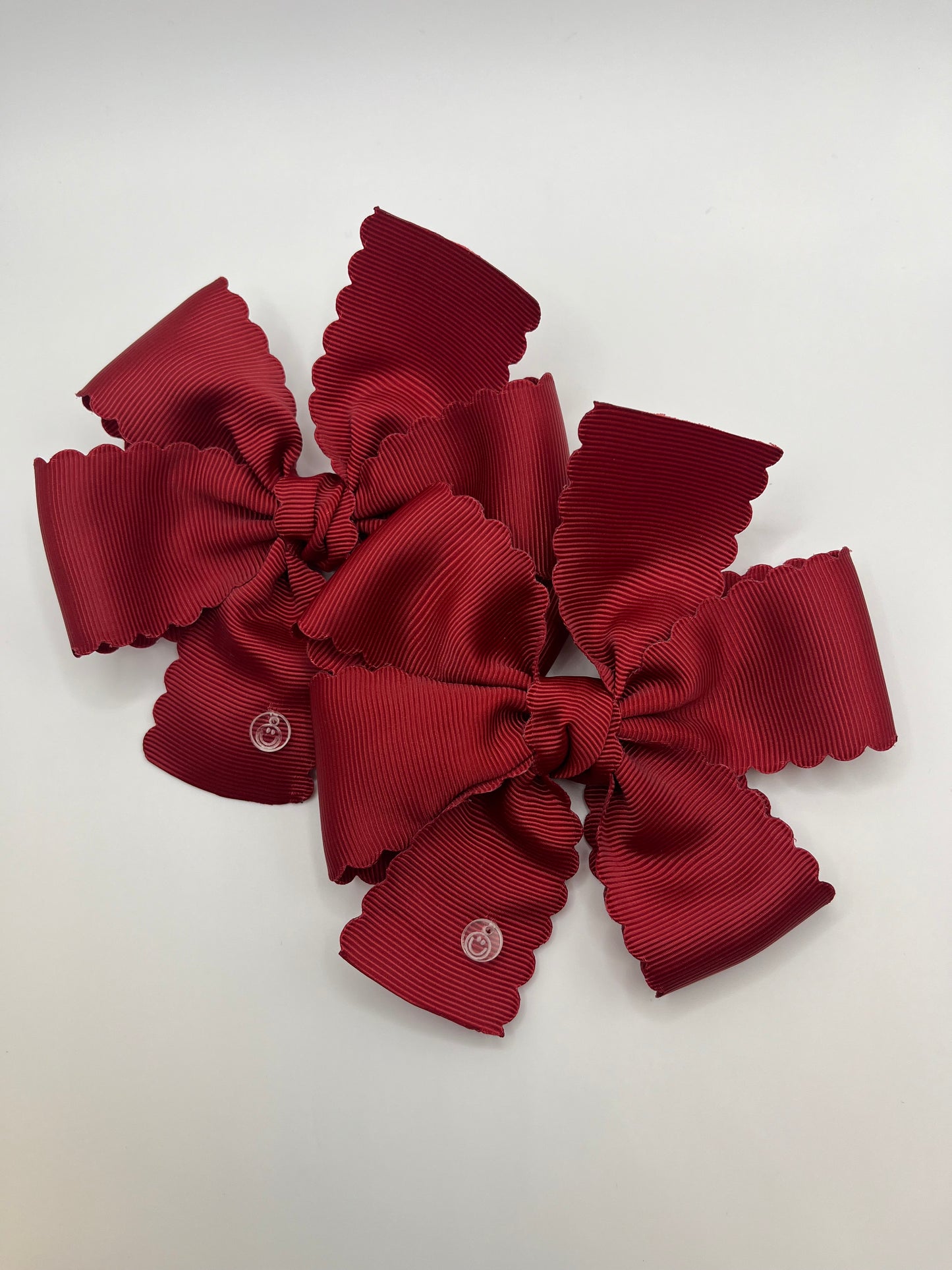 Camila Pair Bow - Scalloped ribbon