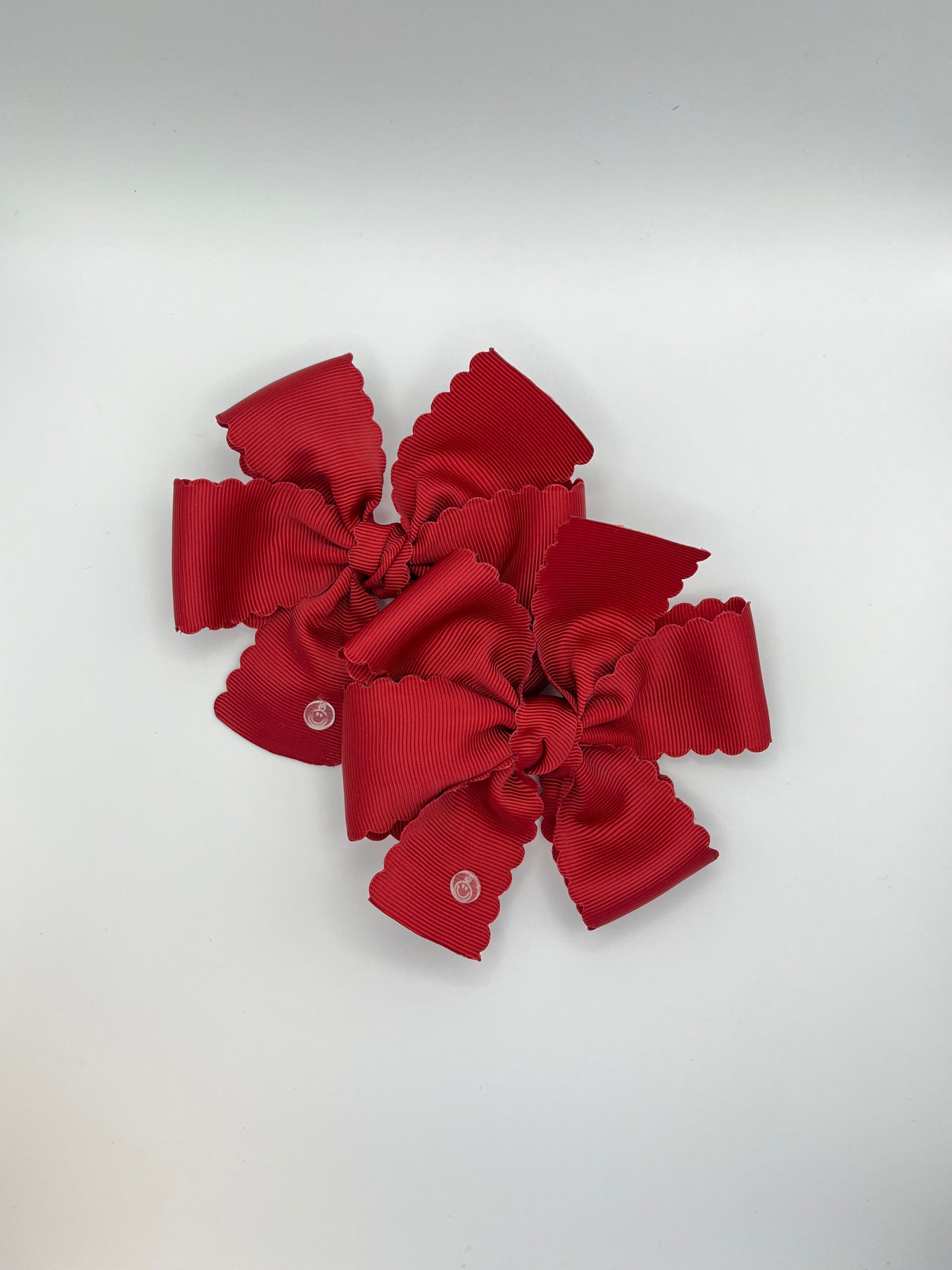 Camila Pair Bow - Scalloped ribbon