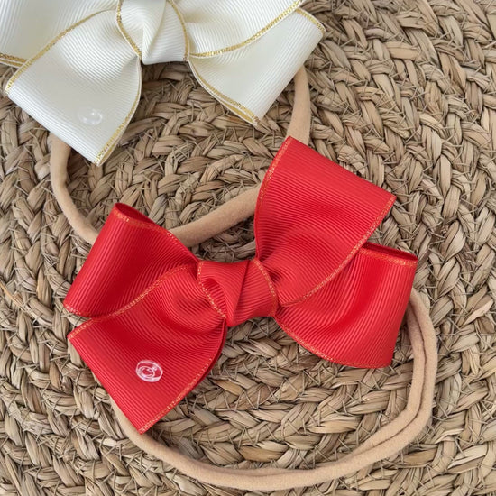 christmas baby bows