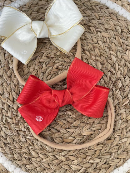 christmas baby bows