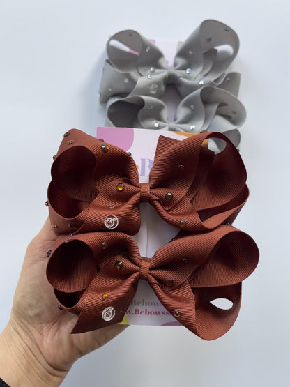 Amanda Pair - rhinestones bows